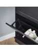 SoBuy Schuhschrank in Matt-Schwarz - (W) 35 x (H) 79 x (L) 76 cm