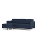 ebuy24 Ecksofa Marino Dunkelblau 219 x 151 cm