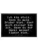 Mr. & Mrs. Panda Fußmatte Ich bin stolz, dass... mit Spruch in Schwarz