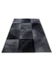 KADIMA DESIGN Teppich Kurzflor Karo-Design Polypropylen Wohnzimmer in Schwarz