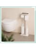 relaxdays WC-Garnitur in Weiß – (B)30 x (H)77 x (T)15 cm