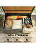 Outsunny Rattan Gartenbox,120L x 68B x 67,5H cm,Dunkelgrau