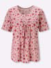 Sieh an! Kurzarm-Shirt in hortensie-rot-bedruckt