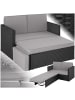 tectake Rattan Sitzgruppe inkl. Hocker mit klappbarer Stütze, 2-Sitzer