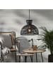 STAR Trading Outdoor Lampenschirm ,Runde, aus Kunst-Rattan, schwarz, E27, Ø 37,5cm