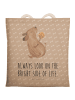 Mr. & Mrs. Panda Tote Bag Hund Keks mit Spruch in Hundeglück