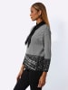 creation L Modal-Baumwoll-Pullover in schwarz-ecru-gemustert
