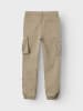 name it Cargohose NITBAMGO regular fit Workerstyle in elephant skin