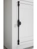 Furn.Design Kommode Pinie weiß Landhaus 63 x 100 cm, Anrichte mit Weinregal