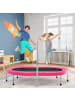 COSTWAY 2 Personen Trampolin mit Haltegriff in Rosa