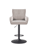 home24 home24 Barstuhl aus Textil im modernen Stil (2er-Set) in Beige