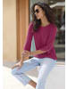 LASCANA 3/4-Arm-Shirt in beere