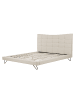Beliani Doppelbett LANNION in Beige/Schwarz - (W) 183 x (H) 117 x (L) 223 cm