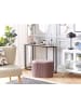 Beliani Pouf RICHLAND in Rosa - (W) 55 x (H) 41 x (L) 35 cm