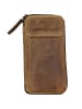 Greenburry Vintage Gürteltasche Leder 14,5 cm in brown