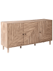 Beliani Sideboard RONGE in Braun - (W) 150 x (H) 75 x (L) 40 cm