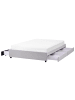 Beliani Doppelbett PRADES in Grau - (W) 149 x (H) 32 x (L) 211 cm