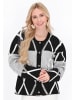 IZIA Women Cardigan in black grey