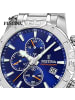 Festina Chronograph-Armbanduhr Festina Timeless Chronograph silber groß (ca. 45mm)
