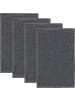 REDBEST Frottier, Jacquard Gästetuch 4er-Pack Palmdale in anthrazit
