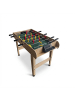 relaxdays Kickertisch in Natur/ Grün - (B)122 x (H)78 x (T)61 cm