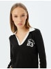 KOTON T-shirt in Schwarz