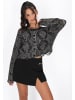 myMo ROCKS Cardigan in black offwhite