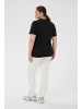 KAFFE curve T-Shirt kurzarm KClucie Regular fit in Black Deep