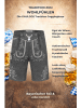 PAULGOS Jogginghose Design Trachten Lederhose Bermuda Shorts Kurz JOK5 in Dunkelgrau