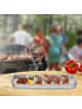 relaxdays 40 x Grillschale in Silber - (B)34 x (T)22 cm