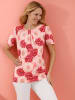 Sieh an! Longshirt in flamingo-kirsche-bedruckt