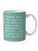 Mr. & Mrs. Panda Kaffeebecher Spruch Hoffnung schaffen mit Spruch in Meeresbrise