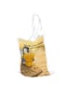 Mr. & Mrs. Panda Tasche Pinguin Pommes Eimer Design mit Spruch in Weiß
