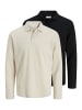 Jack & Jones Poloshirt Austin in Schwarz / beige
