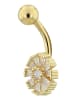 Adeliás Damen Piercing aus Edelstahl in gold