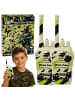Wisam Militärische Walkie-Talkies, USB-Anschluss, Reichweite 200 m, Khaki
