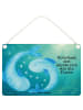 Mr. & Mrs. Panda Schild Sternzeichen Fische Design mit Spruch in Weiß