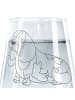 Mr. & Mrs. Panda Trinkglas Hund Basset Hound ohne Spruch in Transparent