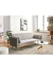 Beliani 3-Sitzer Sofa ASAA in Grau/Braun - (W) 205 x (H) 76 x (L) 80 cm
