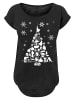 F4NT4STIC Long Cut T-Shirt Star Wars Weihnachten Tree in schwarz