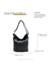Florence Schultertasche, Shopper Leder schwarz ca. 37cm