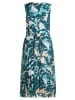 BETTY & CO Chiffonkleid mit Plissee in Petrol/Mint