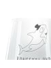 Mr. & Mrs. Panda Windlicht Glas Orca Zylinder mit Spruch in Transparent