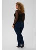 KAFFE curve T-shirt KCtina Tight fit in Black Deep CC