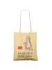 Mr. & Mrs. Panda Tote Bag Katze Fressen mit Spruch in Gelb Pastell