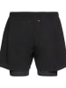 Odlo Sportshorts "2-In-1 Shorts Zeroweight 5 Inch" in Schwarz
