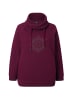 Ulla Popken Sweatshirt in dunkel weinrot
