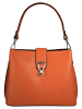 Cluty Umhängetasche echt Leder in orange