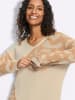 Heine Pullover in sand-camel-gemustert