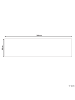 Beliani Kurzflor ALMUS in Beige/Braun - (W) 80 x (L) 300 cm
